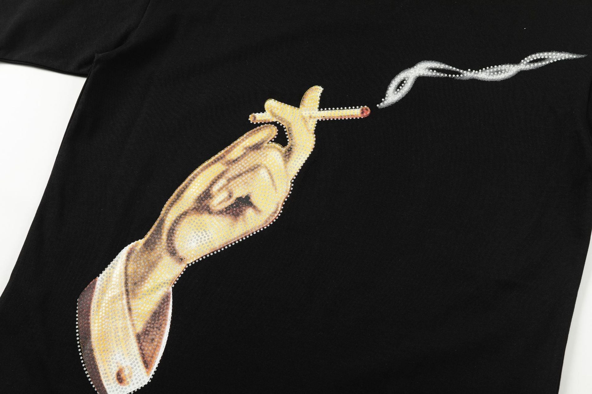 AMRI Smoke Embellished Crewneck T-Shirt