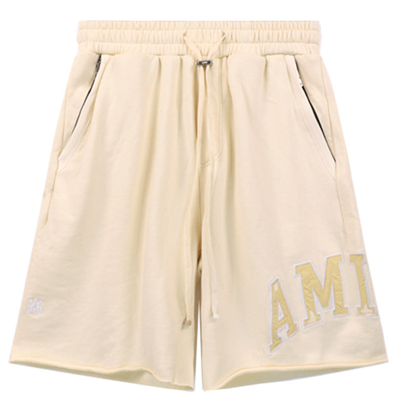 AMRI Straight-Leg Logo-Appliquéd Cotton-Jersey Shorts