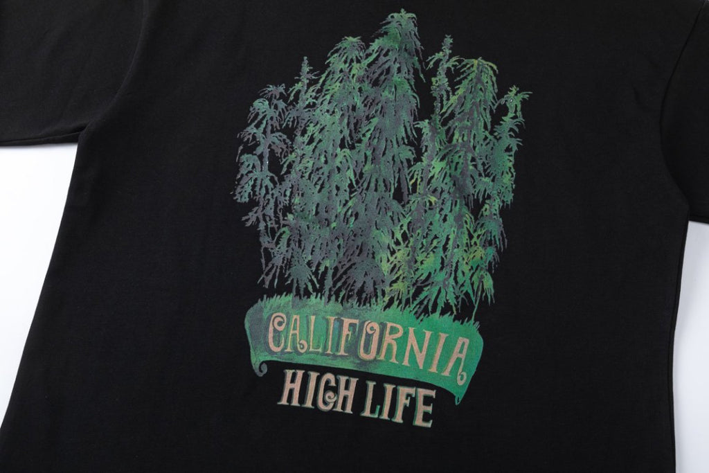 AMRI Leaf-Print Crewneck Cotton-Jersey T-Shirt