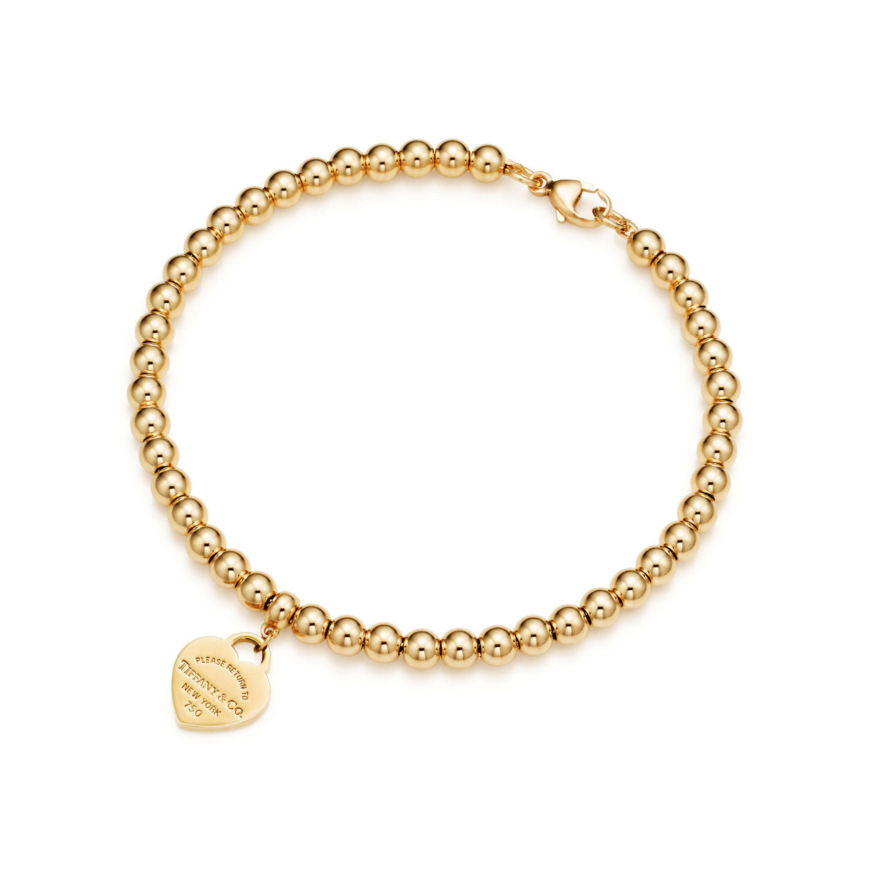 Tiffany Return to Tiffany Heart Tag Bead Bracelet
