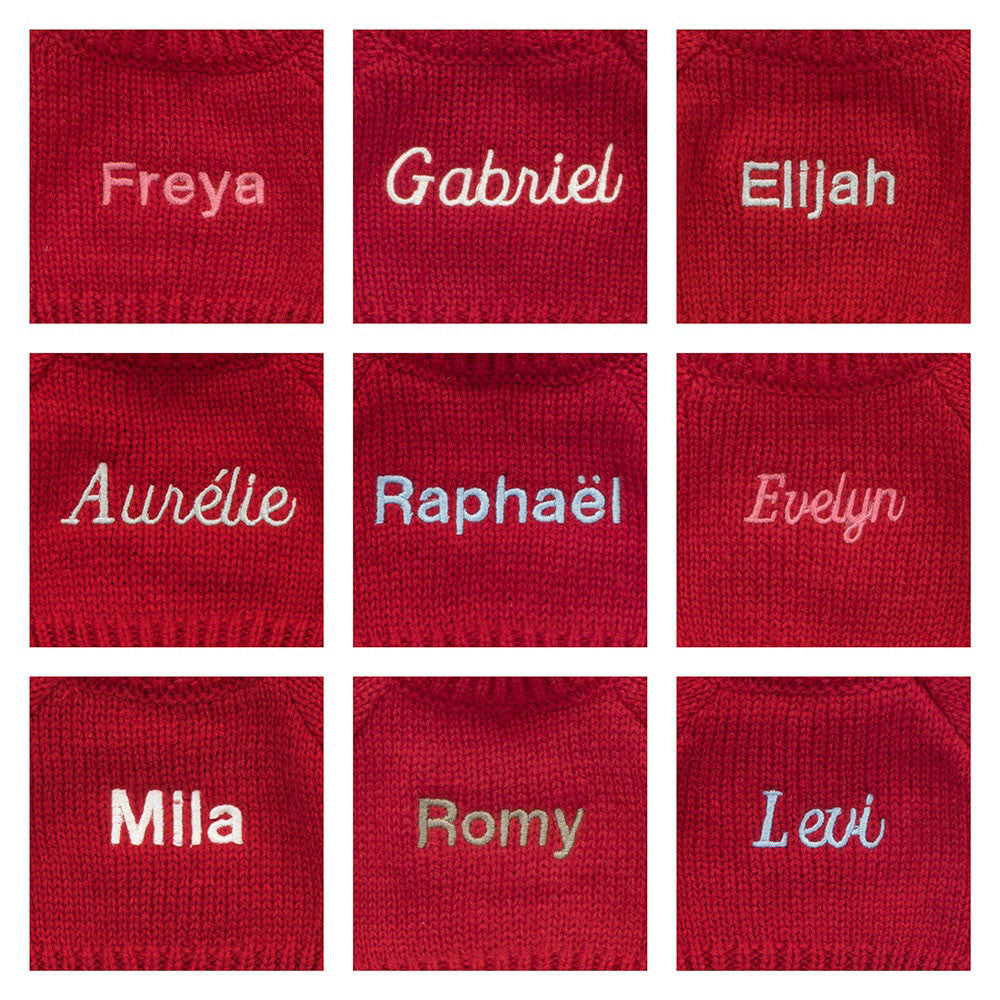 Bashful Lion with Personalized Red Jumper