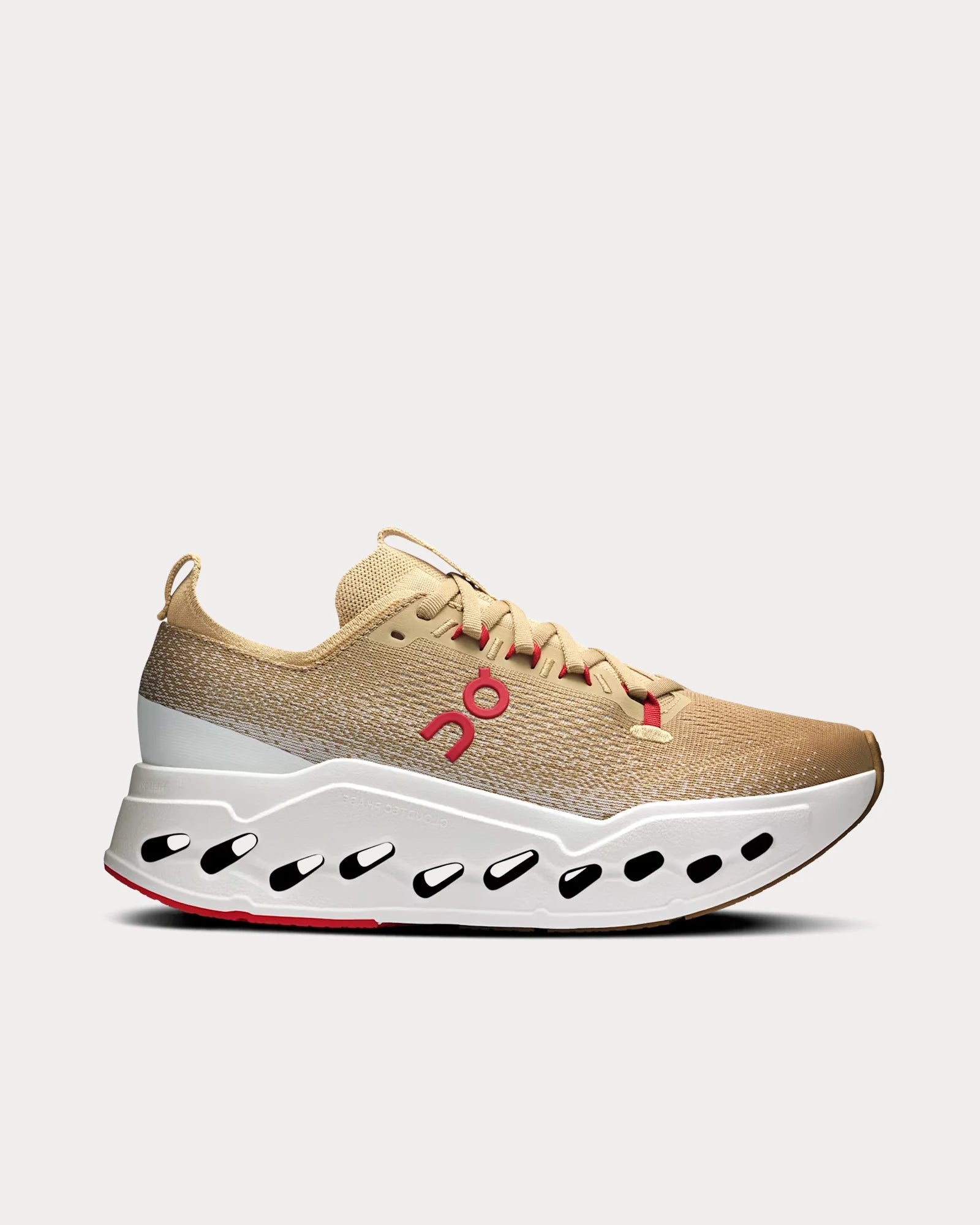 On 鈥?Cloudsurfer Max 鈥榊ear of the Horse鈥?Chai / Ivory Running Shoes
