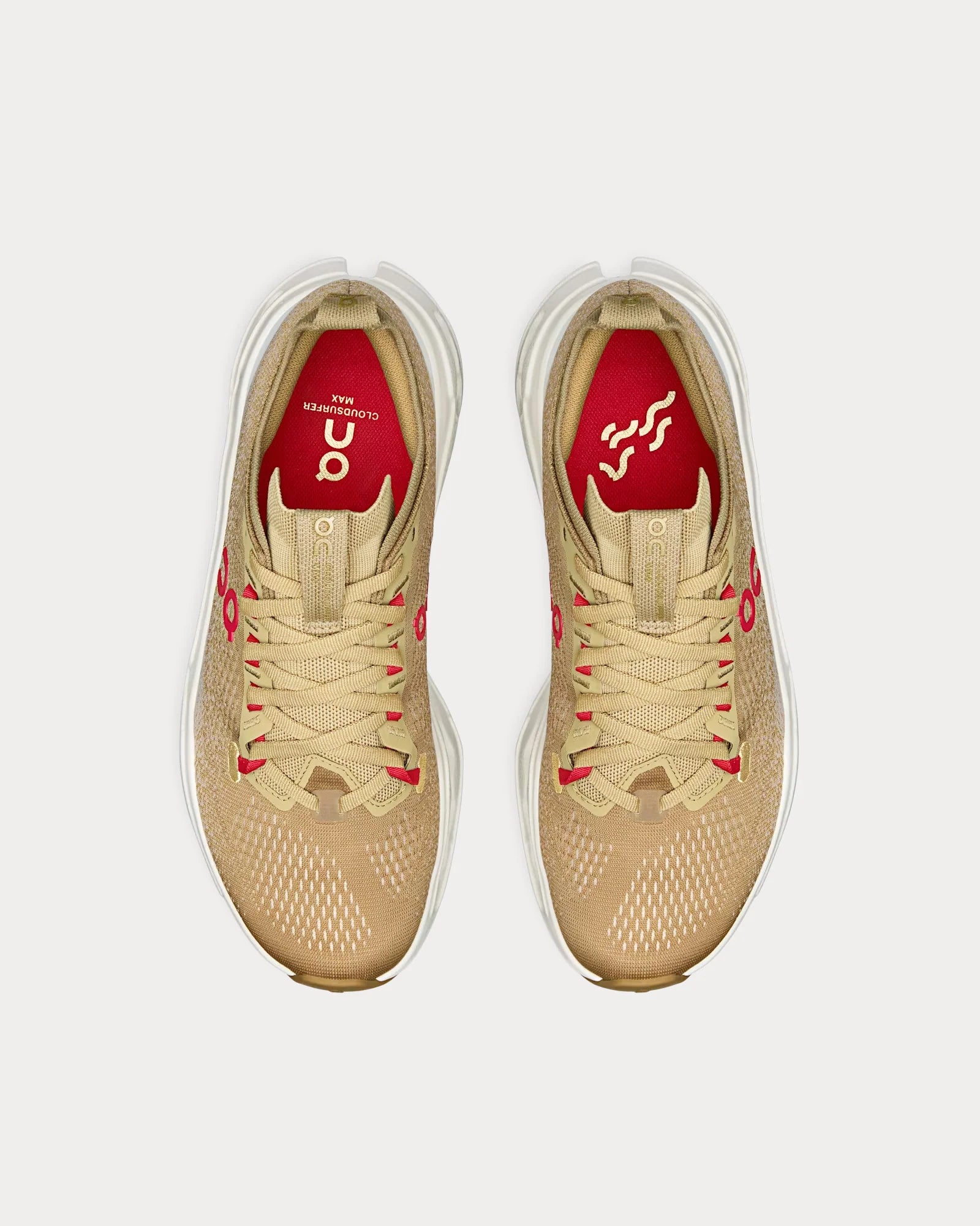 On 鈥?Cloudsurfer Max 鈥榊ear of the Horse鈥?Chai / Ivory Running Shoes